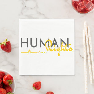 Guardanapo De Papel Linha de vida dos direitos humanos