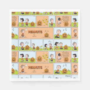 Guardanapo De Papel Linus & Lucy   Cantando Jack-O-Lanterna