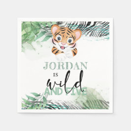 Guardanapo De Papel Lion Jungle Personalizado 5 Aniversário Napkins