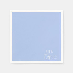 Guardanapo De Papel Lírio Azul Claro Sólido do Vale Personalizado