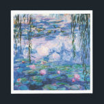 Guardanapo De Papel Lírios d'água de Claude Monet<br><div class="desc">Lírios d'água de Claude Monet. Por favor,  visite minha loja para obter design mais interessante e mais opções de cores. => zazzle.com/iwheels*</div>