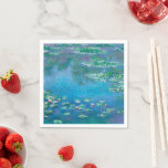 Guardanapo De Papel Lírios de água, Claude Monet<br><div class="desc">"Um instante, um aspecto da natureza contém tudo", disse Claude Monet, referindo-se às suas obras-primas, as paisagens d'água que produziu em sua casa em Giverny entre 1897 e sua morte em 1926. Nessa canvas espacialmente ambígua, o artista olhou para baixo, focando-se exclusivamente na superfície da lagoa, com seu aglomerado de...</div>