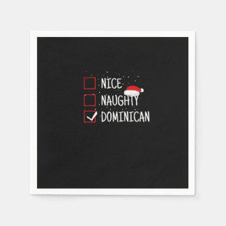 Guardanapo De Papel Lista de Natal Dominicana Nice Naughty
