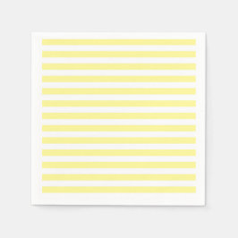 Guardanapo De Papel Listras amarelas e brancas claras
