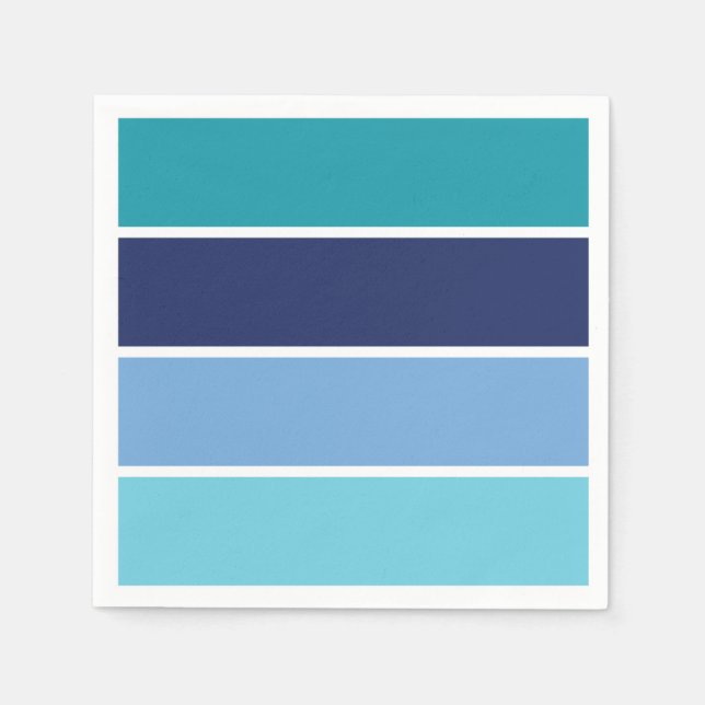 Guardanapo De Papel Listras azuis (Frente)