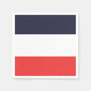 Guardanapo De Papel Listras Azuis Brancas e Vermelhas Festa Listrada