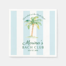 Listras Azuis Palm Beach Bach Club Chá de Noiva