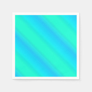 Guardanapo De Papel Listras da Aurora - azul, aqua, turquesa