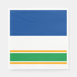 Guardanapo De Papel Listras de corrida azul brilhante esportivo verde 