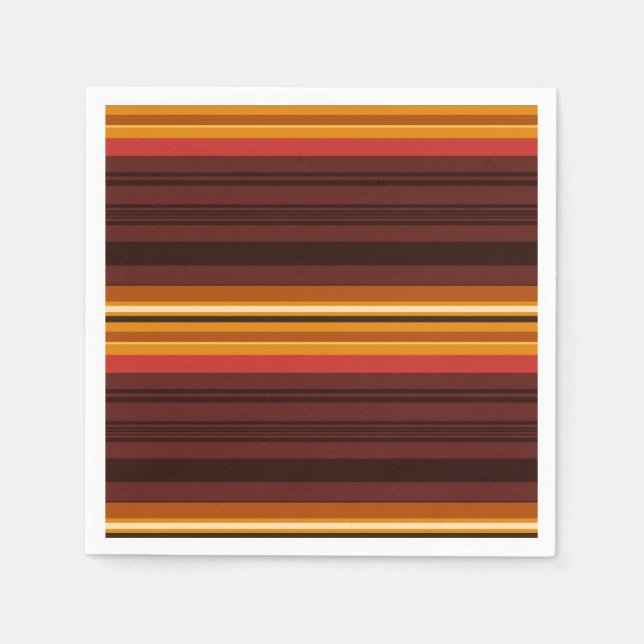 Guardanapo De Papel Listras de vindima (Frente)