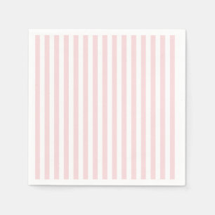 Guardanapo De Papel Listras finas - brancas e rosa pálido
