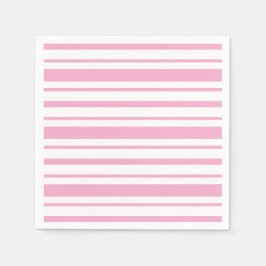 Guardanapo De Papel Listras Rosa e Branco
