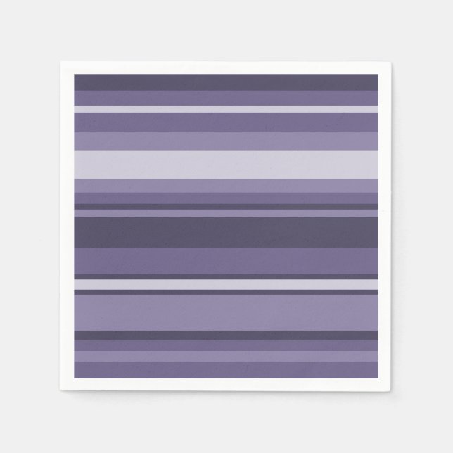 Guardanapo De Papel Listras roxas de Heather (Frente)