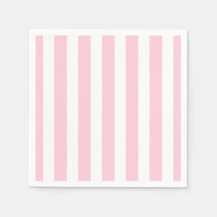Guardanapo De Papel Listras Verticais Rosa e Branco Listra Xadrez Rúst
