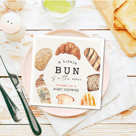 Guardanapo De Papel Little Bun in the Oven Bakery Pastries Baby Shower