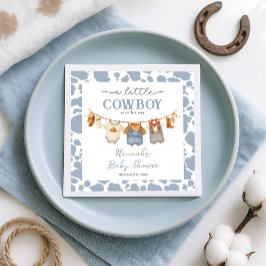 Guardanapo De Papel Little Cowboy Western Baby Shower