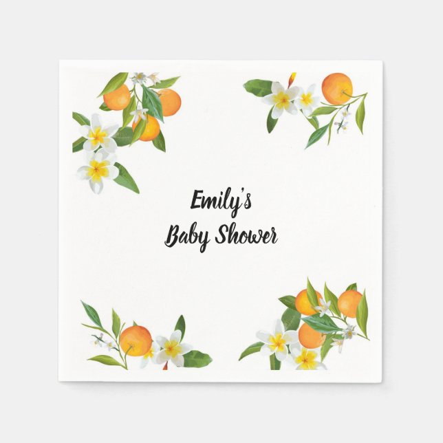 Guardanapo De Papel Little Cutie Chá de fraldas Napkins (Frente)