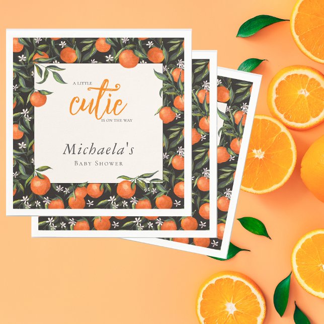 Guardanapo De Papel Little Cutie está no caminho Chá de fraldas (Criador carregado)