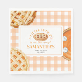 Guardanapo De Papel Little Cutie Pie Gingham Baby Shower