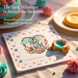 Guardanapo De Papel Little Dino Birthday Personalized