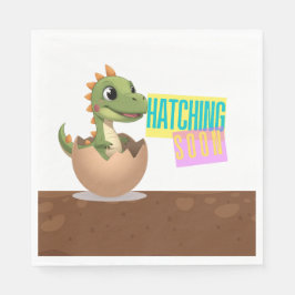Guardanapo De Papel Little Dinosaur Hatching Soon