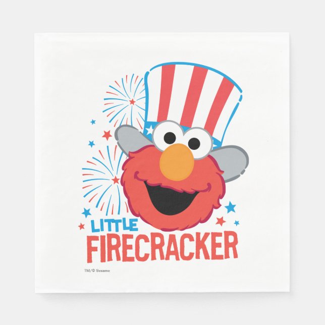 Guardanapo De Papel Little Firecracker Elmo (Frente)