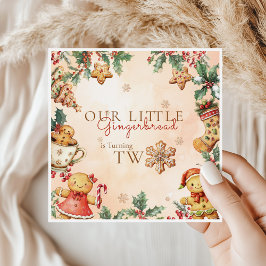 Guardanapo De Papel Little Gingerbread Christmas 2nd Birthday