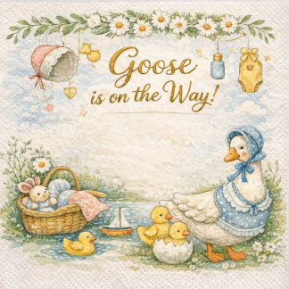 Guardanapo De Papel little goose is on the way 