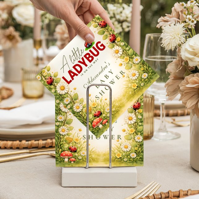 Guardanapo De Papel Little Ladybug Garden Baby Shower (Criador carregado)
