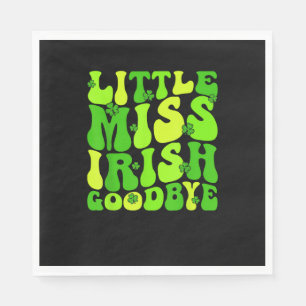 Guardanapo De Papel Little Miss Irish Goodbye Irish Groovy Rua Patrick