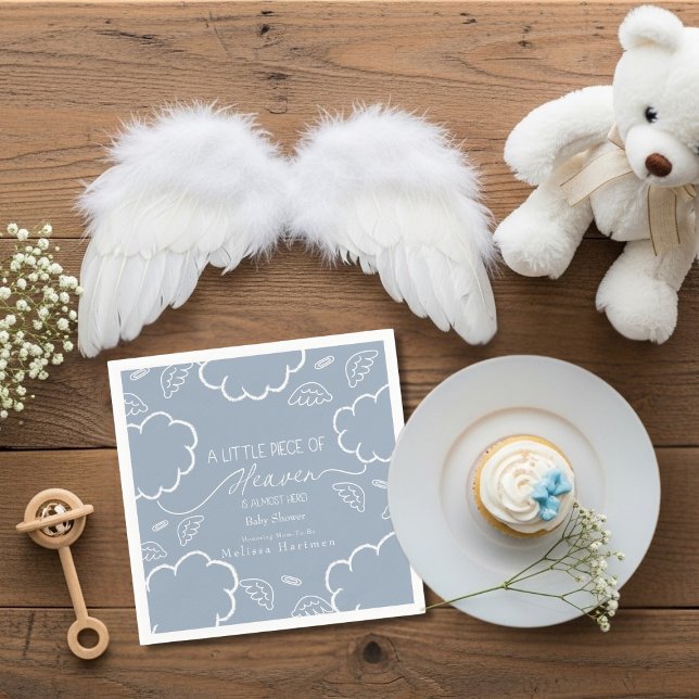 Guardanapo De Papel Little Piece of Heaven Blue Thank You Napkins (Little Piece of Heaven Bkue Thank You Napkins)