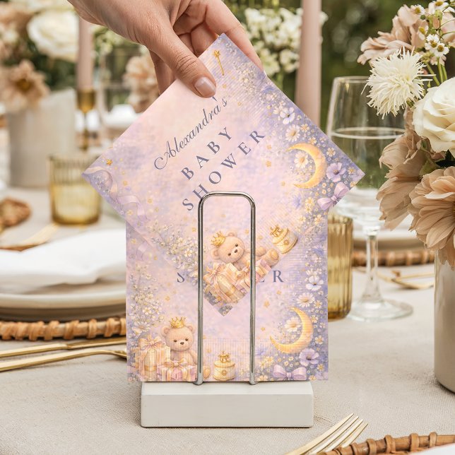 Guardanapo De Papel Little Princess Celestial Baby Shower (Criador carregado)