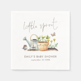 Guardanapo De Papel Little Sprout Gender Neutral Garden Baby Shower 