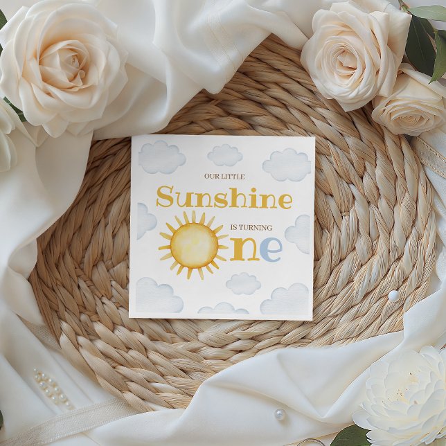 Guardanapo De Papel Little Sunshine Birthday Napkins (Criador carregado)