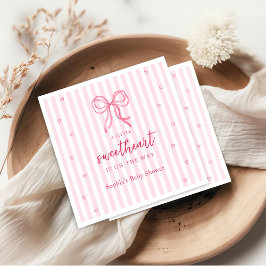 Guardanapo De Papel Little Sweetheart Bow Baby Shower