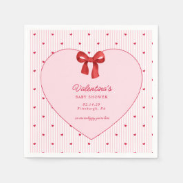 Guardanapo De Papel Little Sweetheart Valentine CoquettePaper Napkin