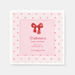 Guardanapo De Papel Little Sweetheart Valentine CoquettePaper Napkin