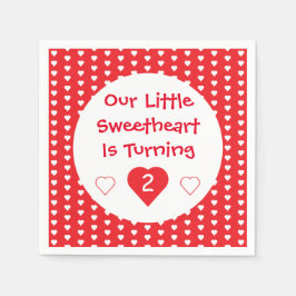 Guardanapo De Papel Little Swetheart Toddler Birthday