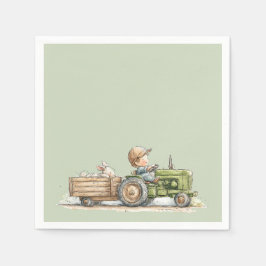 Guardanapo De Papel Little Tractor Farm Birthday