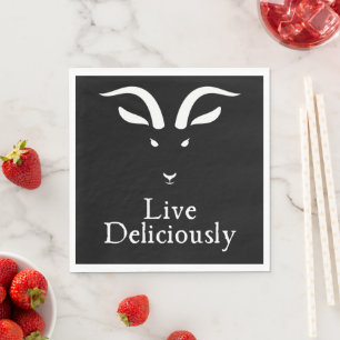 Guardanapo De Papel Live Deliciosamente Black Phillip Luncheon