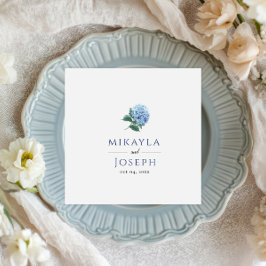 Guardanapo De Papel Livro Azul Hydrangea SINI Napkin