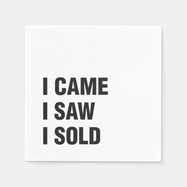 Guardanapo De Papel Livro Branco da Real Estate - Coquetel Napkins (Frente)