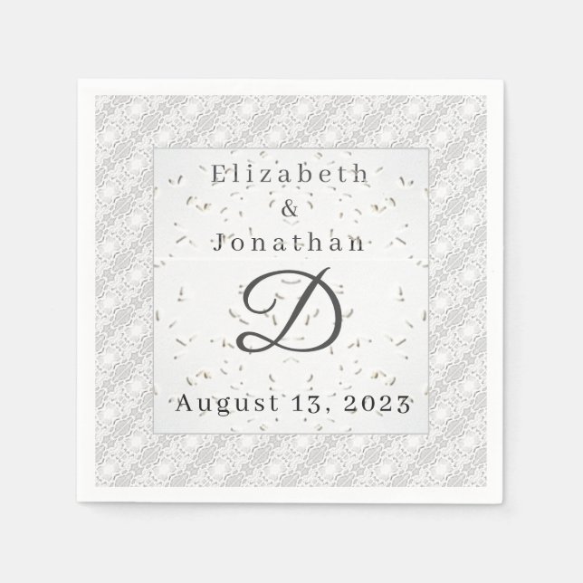 Guardanapo De Papel Livro Branco de rendas e calçados Nápoles (Frente)