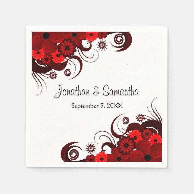 Guardanapo De Papel Livro Branco e Floral Gothic Napkins (Frente)