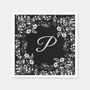 Guardanapo De Papel Livro Branco e Preto de Casamento com Nápoles