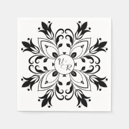 Guardanapo De Papel Livro Branco e preto simples Nápoles