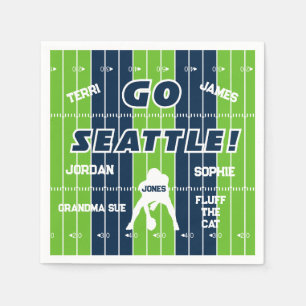 Guardanapo De Papel Livro da Família de Futebol Seattle Napkin