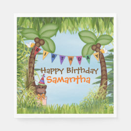 Guardanapo De Papel Livro de Aniversário da Selgle Safari