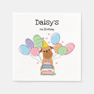 Guardanapo De Papel Livro de Aniversário de Bruxelas Vermelha Griffon