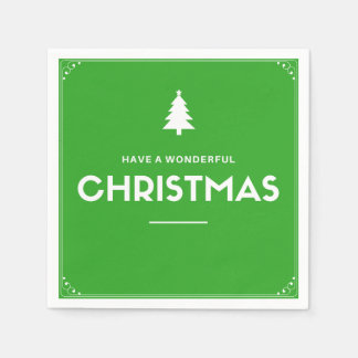 Guardanapo De Papel Livro de Cocktail de Natal Napkins, Verde